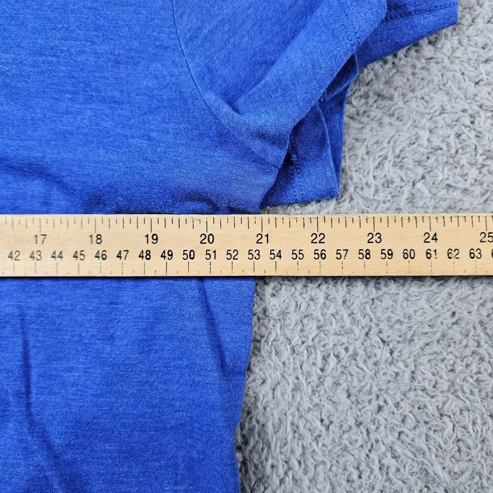 Nike Florida Gators Shirt Men Large Blue V Neck Spell Out Logo NCAA Sports